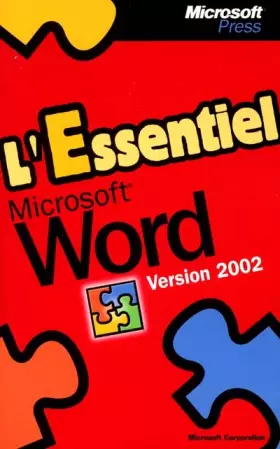 Couverture du produit · L'Essentiel Microsoft Word Version 2002