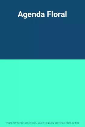 Couverture du produit · Agenda Floral