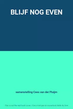 Couverture du produit · BLIJF NOG EVEN