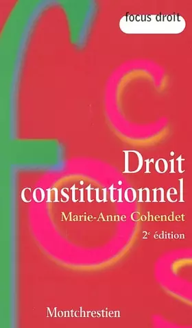 Couverture du produit · Droit constitutionnel, 2e édition