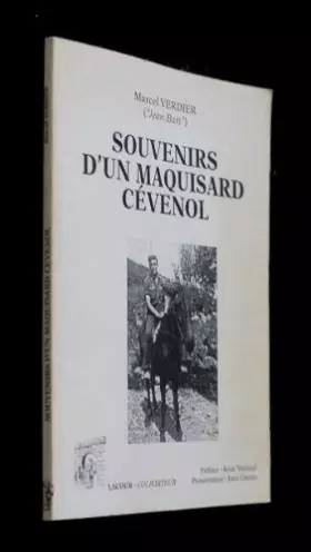 Couverture du produit · Souvenirs d'un maquisard cévenol [Board book] [Jan 01, 1996] Verdier Marcel