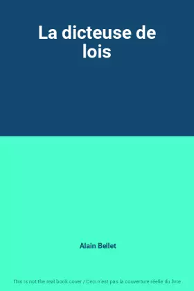Couverture du produit · La dicteuse de lois