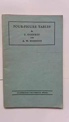 Couverture du produit · Four-Figure Tables