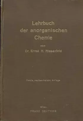 Couverture du produit · Lehrbuch der Anorganischen Chemie