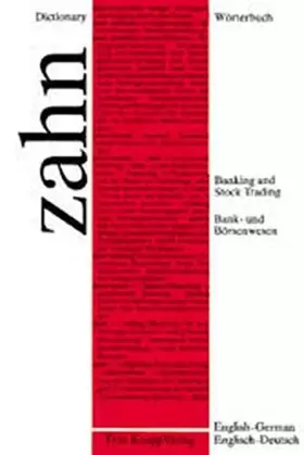 Couverture du produit · Worterbuch fur das Bank- und Borsenwesen : Dictionary of banking and stock trading