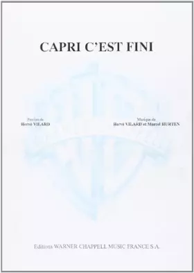 Couverture du produit · Vilard Herve Capri C'Est Fini Voice & Piano Book