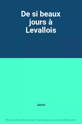 Couverture du produit · De si beaux jours à Levallois