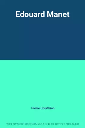 Couverture du produit · Edouard Manet