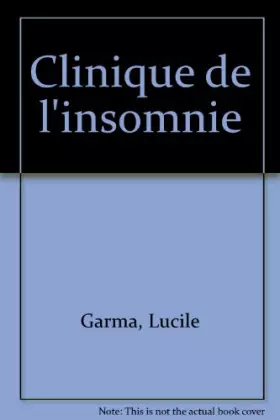 Couverture du produit · Clinique de l'insomnie