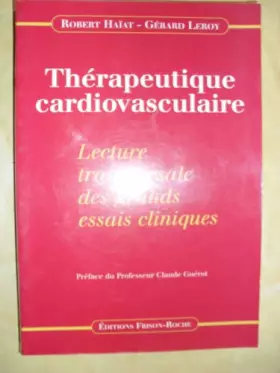 Couverture du produit · Thérapeutique cardiovasculaire