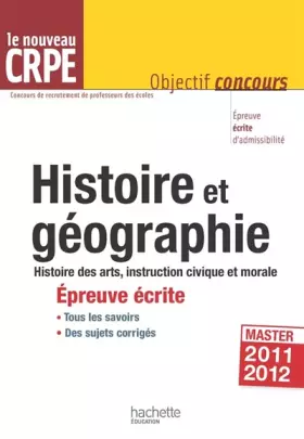 Couverture du produit · L'histoire-géographie au nouveau CRPE - Épreuve écrite d'admissibilité