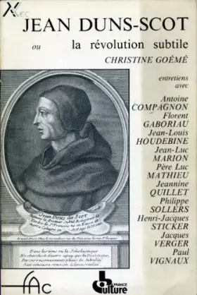 Couverture du produit · Jean Duns Scot, ou, La révolution subtile