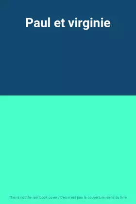 Couverture du produit · Paul et virginie