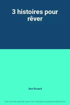 Couverture du produit · 3 histoires pour rêver