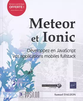 Couverture du produit · Meteor et Ionic: Développez en JavaScript vos applications mobiles fullstack