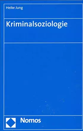 Couverture du produit · Kriminalsoziologie