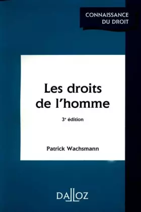 Couverture du produit · LES DROITS DE L'HOMME. 3ème édition