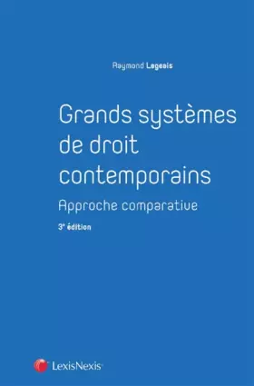 Couverture du produit · grands systemes de droit contemporains