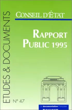 Couverture du produit · RAPPORT PUBLIC 1995