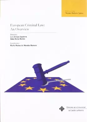 Couverture du produit · European Criminal Law: An Overview (MARINO BARBERO SANTOS)