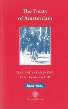 Couverture du produit · The Treaty of Amsterdam
