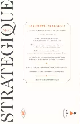 Couverture du produit · La guerre du Kosovo