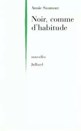 Couverture du produit · Noir comme d'habitude