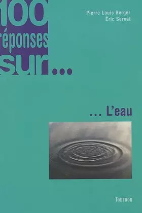 Couverture du produit · L'eau
