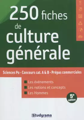 Couverture du produit · 250 fiches de culture générale