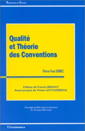 Couverture du produit · Qualité et théorie des conventions