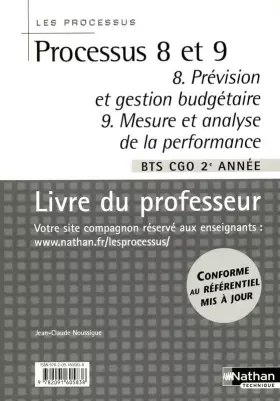 Couverture du produit · Processus 8 et 9 - Livre du professeur