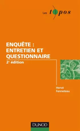Couverture du produit · Enquête : entretien et questionnaire