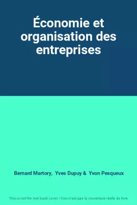 Couverture du produit · Économie et organisation des entreprises