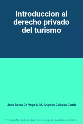 Couverture du produit · Introduccion al derecho privado del turismo