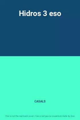Couverture du produit · Hidros 3 eso