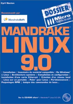 Couverture du produit · Linux Mandrake 9.0