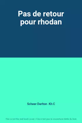 Couverture du produit · Pas de retour pour rhodan