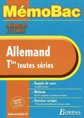 Couverture du produit · MEMO PREPA EXAM ALLEMAND TERM (Ancienne Edition)