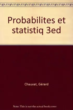 Couverture du produit · PROBABILITES ET STATISTIQUES. Exercices et corrigés