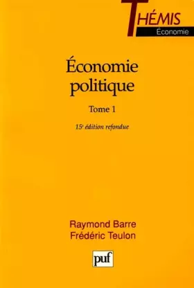 Couverture du produit · Économie politique, tome 1, 15e édition refondue