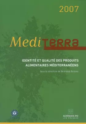 Couverture du produit · Mediterra : Identité et qualité des produits alimentaires méditerranéens