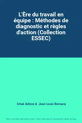 Couverture du produit · L'Ère du travail en équipe : Méthodes de diagnostic et règles d'action (Collection ESSEC)