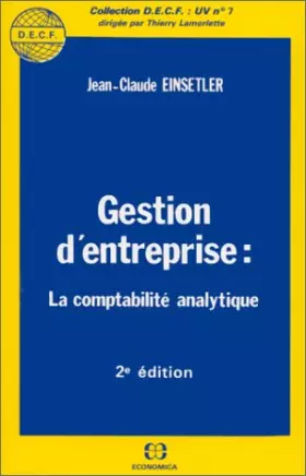 Couverture du produit · Gestion d'entreprise: La comptabilité analytique
