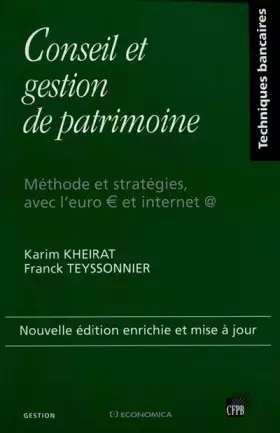 Couverture du produit · Conseil et gestion de patrimoine
