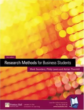 Couverture du produit · Research Methods for Business Students