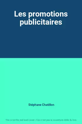 Couverture du produit · Les promotions publicitaires