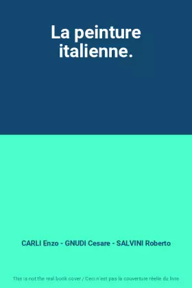 Couverture du produit · La peinture italienne.