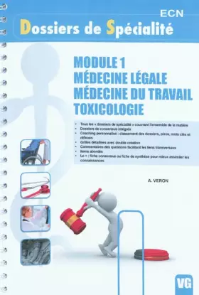 Couverture du produit · Module 1 Médecine légale - Médecine du travail - Toxicologie