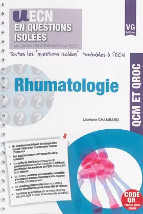 Couverture du produit · Rhumatologie : QCM et QROC