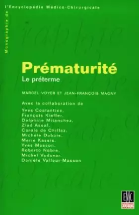Couverture du produit · Prématurité, le préterme